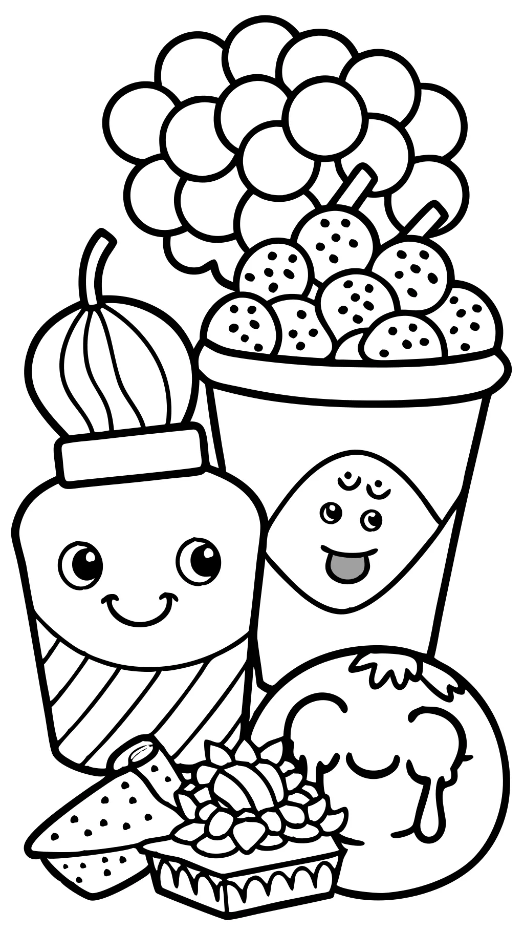 snack coloring pages